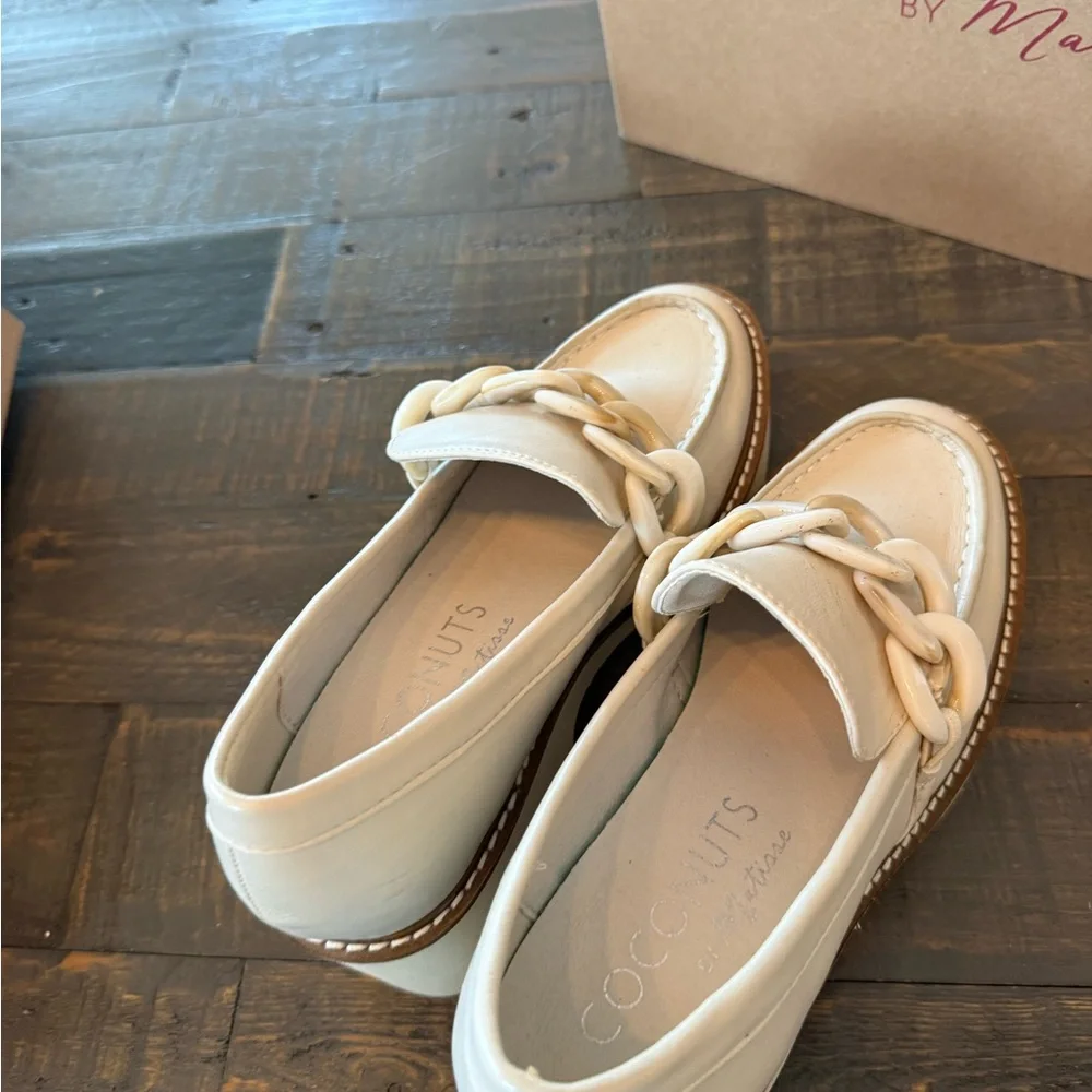 Coconuts by Matisse Ivory Louie platform Loafers size 5.5 women’s